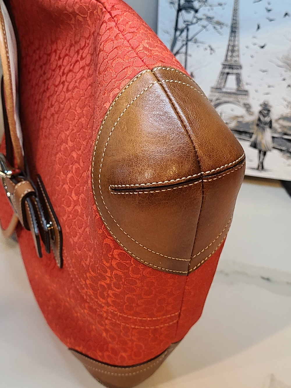 Coach Vintage Soho Red Brown Mini Cs 2003 Y2K Vintage F3K-6376 EUC - Picture 14 of 15